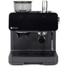 GE Profile 1- Cup Semi Automatic Espresso Machine Black Grinder WiFi Con... - $358.72