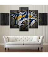 No Frame Nashville Predator Hockey Canvas Print Wall Art Home 5 Piece - £24.18 GBP+