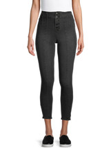 No Boundaries Front Seam Capri Size 13 Washed Black (LOC TUB-93) - £14.99 GBP