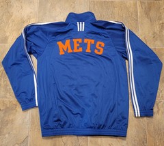 Adidas New York Mets Jacket Mens XL Blue Orange Baseball MLB Windbreaker - £13.99 GBP