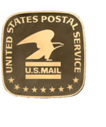 Postal Workers Medallion for Box Cremation Urn/Flag Case - 3 Inch Diameter - $2,204.27 MXN