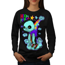 High Evil Panda China Jumper Rainbow Women Sweatshirt - £14.93 GBP