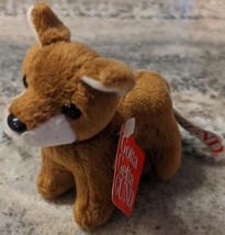 NWT Vintage Gund "Woodsie-O's" Fox Stuffed Animal w/tags, 3.5" tall, New w/ Tags - $9.99