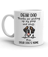 Personalized Saint Bernard Coffee Mug, Custom Dog Name, Customized Gifts... - $14.95