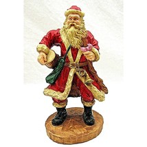 Vintage Old World Santa Father Christmas Figurine with Drum Hand Painted - £14.86 GBP