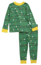 NWT Tucker &amp; Tate Toddler Fitted Two-piece Pajamas Green Clover Lights S... - $11.87