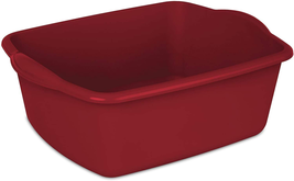 Dishpan Basin 12 Quart Plastic Red 1 Pack  NEW - $17.72