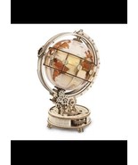 ROKR Luminous Globe Wooden 3D Puzzle ST003 180 Pieces USB Power Cable Me... - $39.59