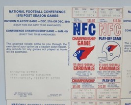 1975 NFL St. Louis Football Cardinals NFC Championship Game Phantom Ticket Stub - £23.52 GBP