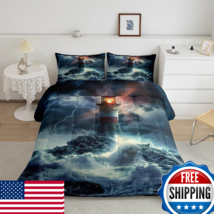 Feelyou Ocean Lighthouse Nautical Decor Comforter Set Twin Full King Que... - $71.70