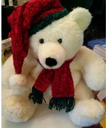 000 Vintage? Large Main Joy Christmas Winter Teddy Bear 18+ &quot; Tall - £10.22 GBP