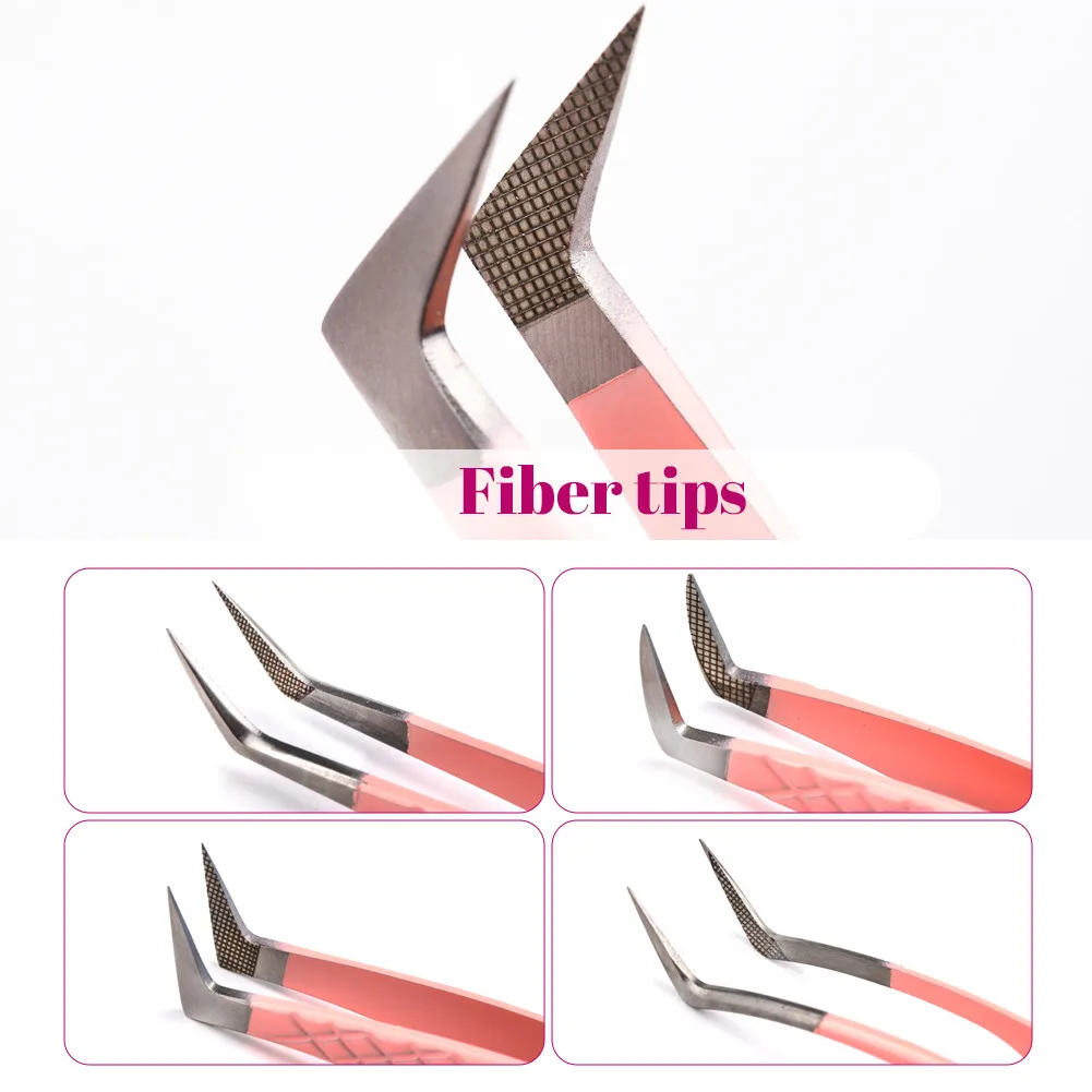 Sporting 1 Pcs Eyelash Tweezers Extension Pink Stainless Steel Superhard Tweezer - £23.90 GBP