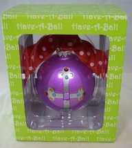 Have a Ball - Purple Religious Buttony Cross Christmas Tree Ornament (Holiday) - £14.18 GBP