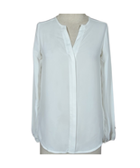 White Long Sleeve Blouse Size XXS  - £19.46 GBP