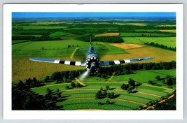 Postcard Aircraft Republic P-47D Thunderbolt Over Cambridge American Cem... - $5.00