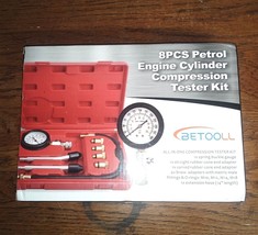 BETOOLL HW0130 8pcs Petrol Engine Cylinder Compression Tester Kit Automotive - £21.41 GBP