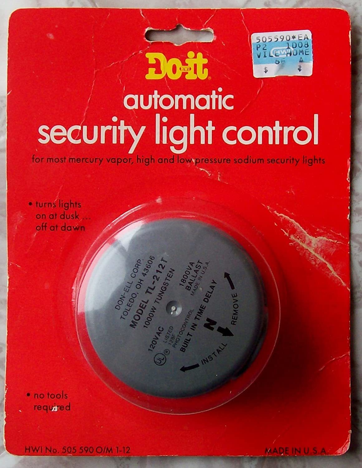 Control The Lamp With An Electric Photocell By Doing It. - $38.94