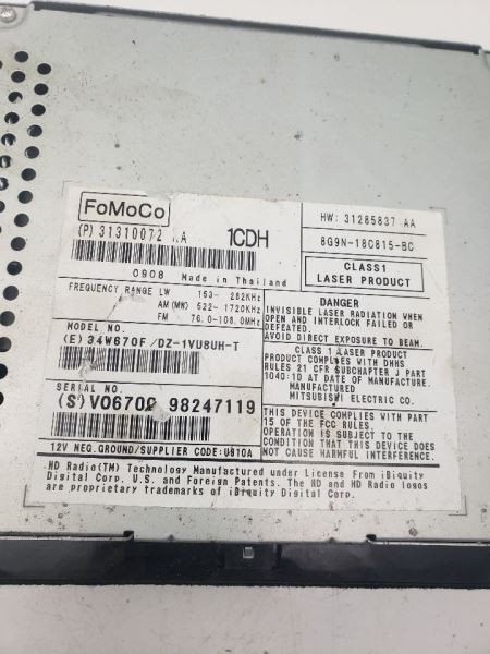 Audio Equipment Radio Receiver Am-fm-cd Fits 09-11 VOLVO 80 SERIES 746673*** ... Item image 6