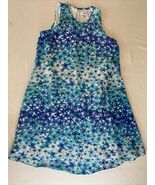 Calvin Klein Women's Blue Floral Sleeveless Shift Dress - 6 - $13.50