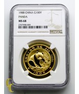 1988 Chinesisch Panda 1 OZ 999 Gold Ausgewählten Von NGC As MS-68 ! China - $5,939.63 CAD