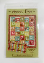 Anka&#39;s Treasures Sweet Pea Wall Quilt Pattern Wall Quilt / Runner - $4.94