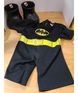 Build-A-Bear Workshop DC Batman Costume Outfit Yellow Black w/Black Boot... - $20.51 CAD