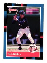1988 Donruss #612 Tom Nieto Minnesota Twins - £4.63 GBP