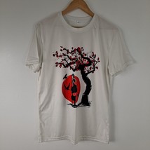 Asian Adult Shirt White Red Black Medium - £11.06 GBP