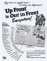 1951 Up Front ORIGINAL Vintage 9x12 Industry Ad David Wayne Tom Ewell - £23.38 GBP