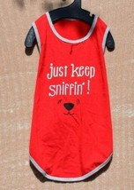 Hotel Doggy Just Keep Sniffin&#39;! Red Tank/Shirt (Pet, Dog) Large - £7.32 GBP