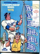 NLCS Championship Series Program-MLB-1978 Game 3-Phillies-Dodgers-ticket... - $59.60