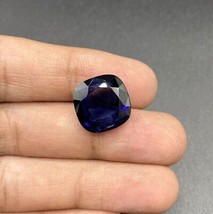 14mm Natural Flawless Ceylon Blue Sapphire Loose gemstone Cushion shape Sapphire - £47.62 GBP