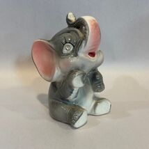 Vintage 50&#39;s Ceramic Elephant Figurine Pink Ears Gem Eyes Japan - €15,62 EUR