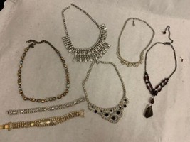 Lot of 7 Jewelry Pieces, Costume Jewelry Lot of 7, Necklaces, Bracelets - £35.55 GBP
