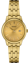 Seiko Essentials Ladies Gold Tone Watch SUR444 - $193.05
