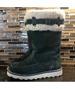 BearPaw Avery teal hunter winter wool lined boots size 6 - $37.87