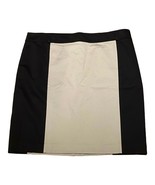 ANN TAYLOR Size 16 Colorblock Stretch Pencil Skirt Khaki Tan Black Womens - €12,70 EUR