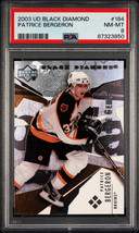 2003 UD Black Diamond Patrice Bergeron #184 RC Rookie - Bruins - PSA 8 - £77.89 GBP