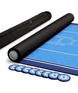70”x35” Poker Table Top Mat, 3mm Thick, Texas Hold’em with Case, Cards &amp;... - $1,098.00 MXN