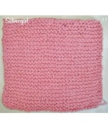 Large Soft Hand Knit Face or Dish Cloth Bubble Gum Pink - $95.00 MXN