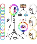 Ring Light with Tripod Stand &amp; Phone Holder Tall 177cm GerTong LED Profe... - $269.00