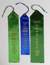 Kenton Ohio Hobby Show Ribbons 1951-52 Awards Prizes Culture Club Vtg OH (Qty 3) - £19.83 GBP