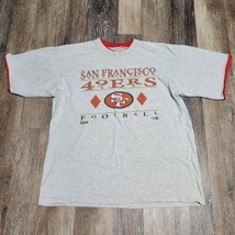 VTG 90s San Francisco 49ers Salem Sportswear NFL Football Double Shirt XL No Tag - $58.04