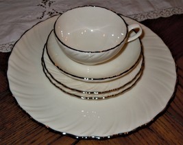 LENOX WEATHERLY 5 Piece Place Setting Dinner B &amp; B Plate Tea Cup Saucer ... - $68.43 CAD