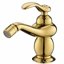 Singe hole/Handle bathroom bidet faucet mixer tap Gold color deck mounted new - $89.09