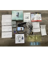 Blue Canon PowerShot SD1300 IS Digital Camera Bundle-Lens Error For PARTS/REPAIR - $94.00