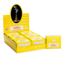 Satya Citronella Incense Dhoop Cone Pack of 12 Pkt of 10 Cone Each Free ... - $19.99