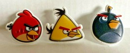 Bakery Crafts Plastic Cupcake Rings Favors Toppers New Lot of 6 &quot;Angry Birds&quot; #1 - £5.67 GBP
