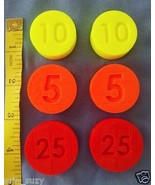 LOT 6 Replacement Coins compatible Fisher Price Cash Register 2044 &amp; 926... - $12.03 CAD