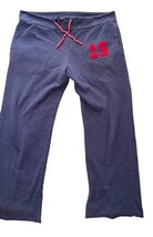 Vintage ACE USA Sweatpants L Navy Red 15 Drawstring Wide Leg image 4